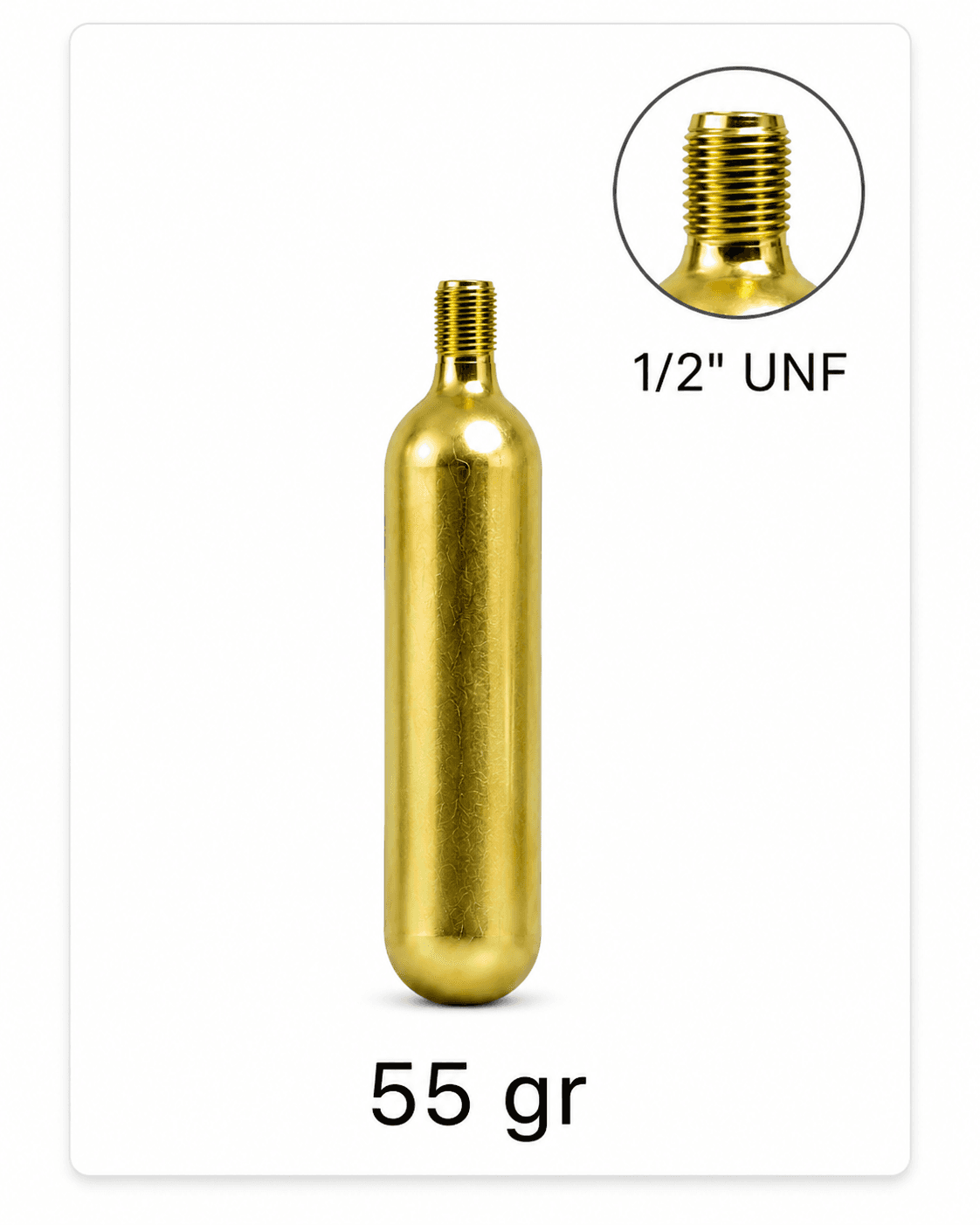 Butelie CO₂ trapă 1/2 UNF - 55 g