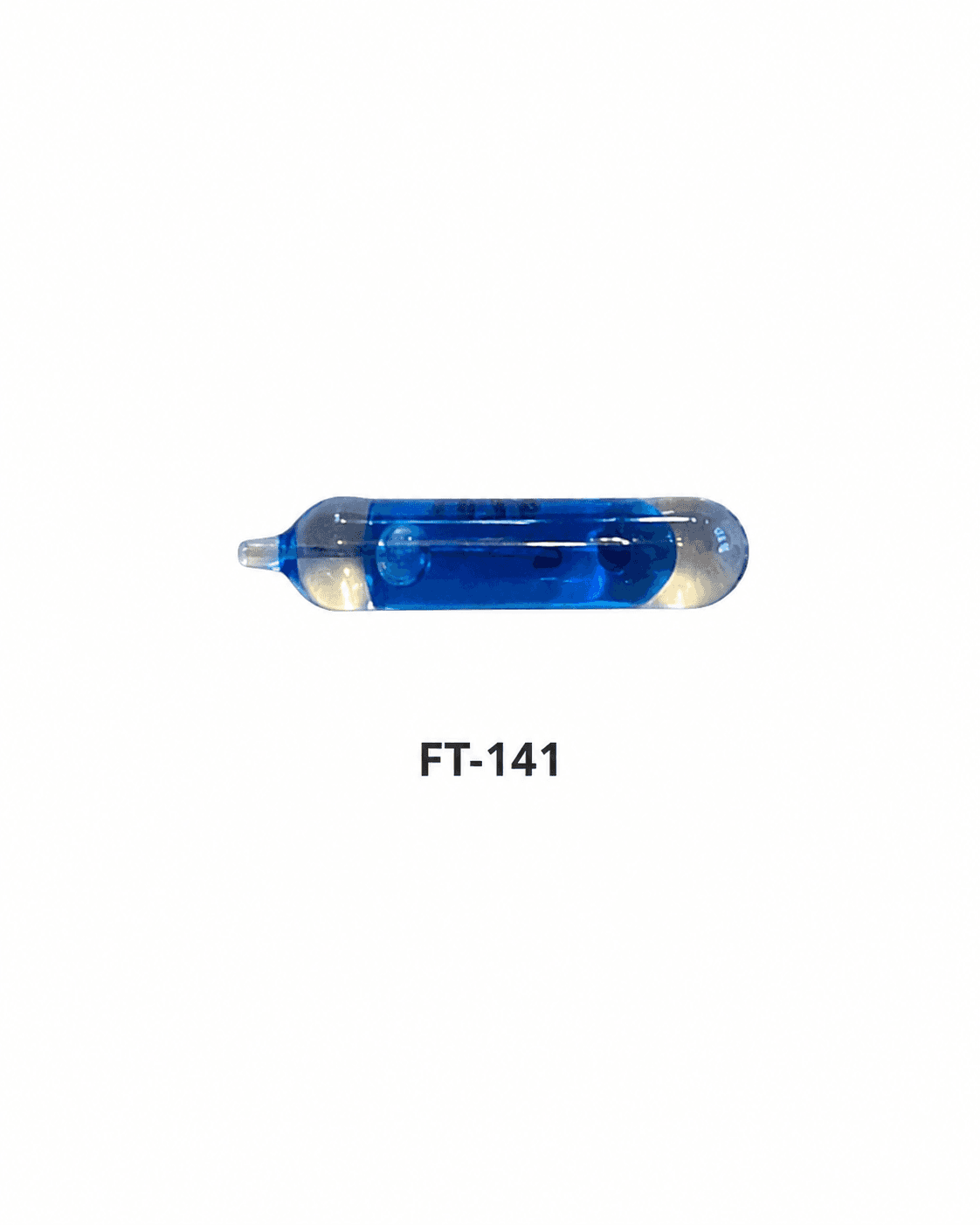 Fiolă termosensibilă 141°C - albastru