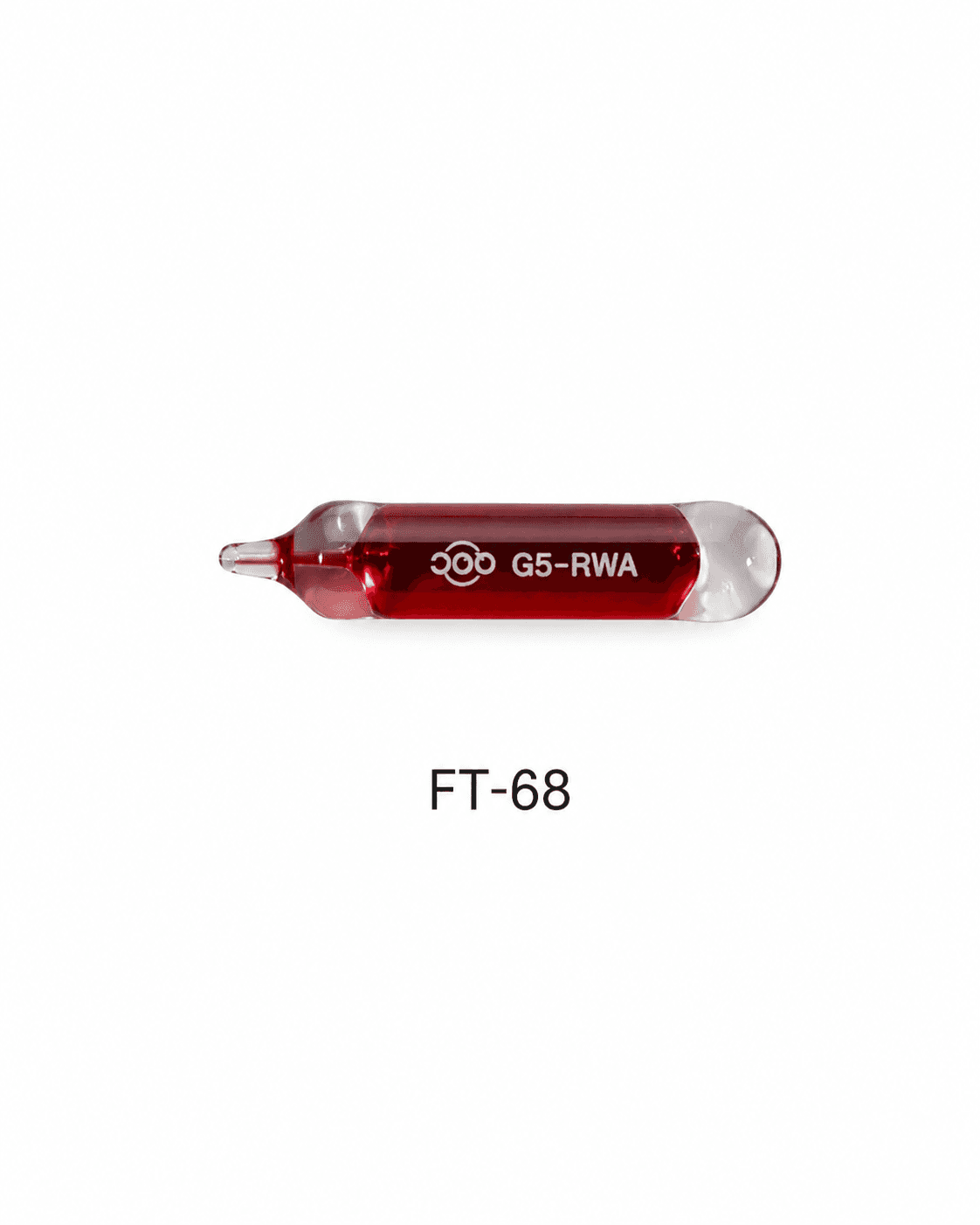 Fiolă termosensibilă 68°C - roșie